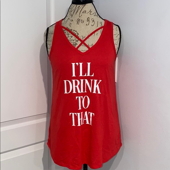 Grayson/Threads “I’ll Drink To That” Top - Picture 1 of 2